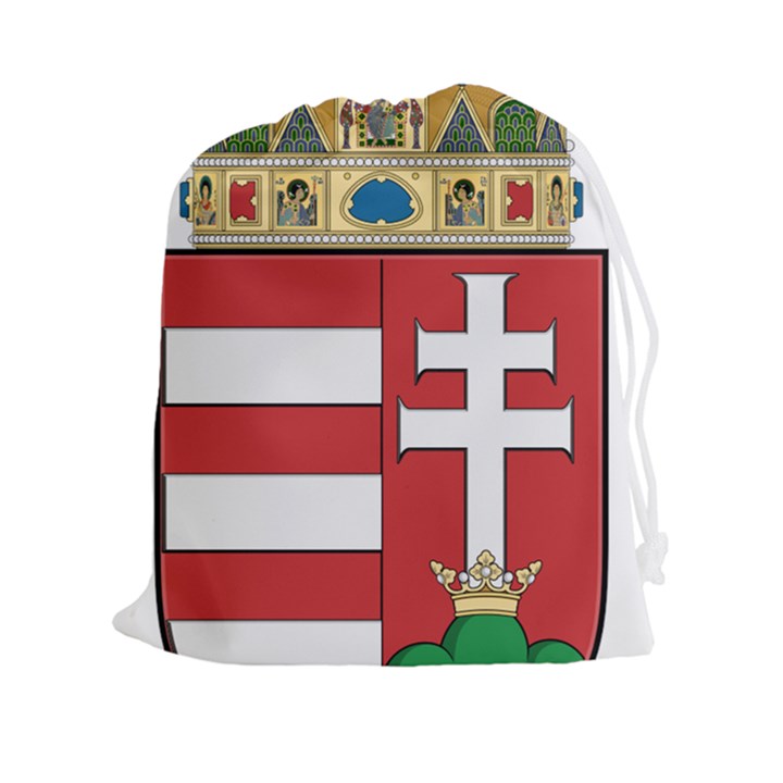  Medieval Coat of Arms of Hungary  Drawstring Pouches (XXL)
