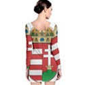  Medieval Coat of Arms of Hungary  Long Sleeve Velvet Bodycon Dress View2