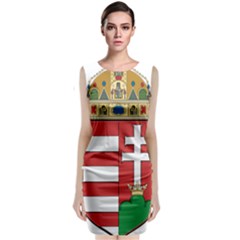  Medieval Coat Of Arms Of Hungary  Classic Sleeveless Midi Dress by abbeyz71