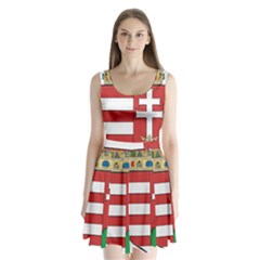  Medieval Coat Of Arms Of Hungary  Split Back Mini Dress  by abbeyz71