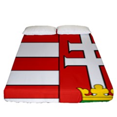  Medieval Coat Of Arms Of Hungary  Fitted Sheet (queen Size) by abbeyz71