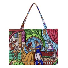 Happily Ever After 1   Beauty And The Beast Medium Tote Bag by storybeth