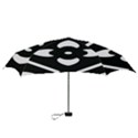 Black And White Pattern Background Mini Folding Umbrellas View3