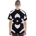 Black And White Pattern Background Men s Sport Mesh Tee View2