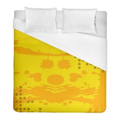 Texture Yellow Abstract Background Duvet Cover (full/ Double Size) by Nexatart