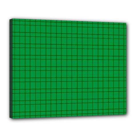 Pattern Green Background Lines Canvas 20  x 16 