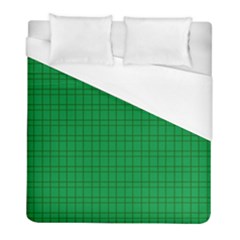 Pattern Green Background Lines Duvet Cover (Full/ Double Size)