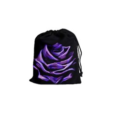 Rose Flower Design Nature Blossom Drawstring Pouches (small)  by Nexatart