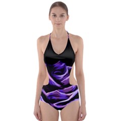 Rose Flower Design Nature Blossom Cut-out One Piece Swimsuit by Nexatart