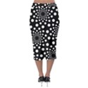 Dot Dots Round Black And White Midi Pencil Skirt View2