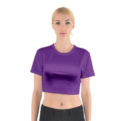 Pattern Violet Purple Background Cotton Crop Top by Nexatart