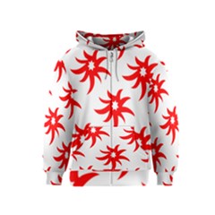 Star Figure Form Pattern Structure Kids  Zipper Hoodie by Nexatart