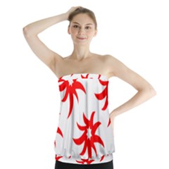 Star Figure Form Pattern Structure Strapless Top