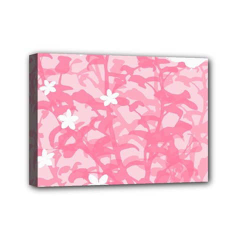 Plant Flowers Bird Spring Mini Canvas 7  X 5  by Nexatart