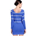 Stripes Pattern Template Texture Long Sleeve Bodycon Dress View2
