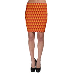 Simple Minimal Flame Background Bodycon Skirt