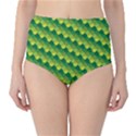 Dragon Scale Scales Pattern High-Waist Bikini Bottoms View1