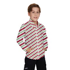 Stripes Striped Design Pattern Wind Breaker (kids) by Nexatart