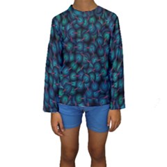 Background Abstract Textile Design Kids  Long Sleeve Swimwear by Nexatart
