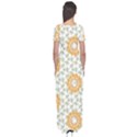 Stamping Pattern Fashion Background Short Sleeve Maxi Dress View2