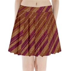 Stripes Course Texture Background Pleated Mini Skirt by Nexatart