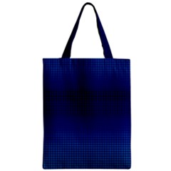 Blue Dot Zipper Classic Tote Bag by PhotoNOLA