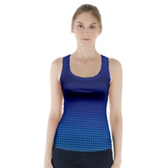 Blue Dot Racer Back Sports Top by PhotoNOLA