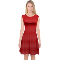 Redc Capsleeve Midi Dress by PhotoNOLA