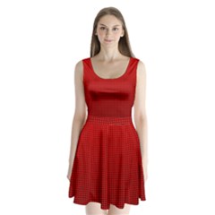Redc Split Back Mini Dress 