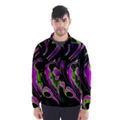 Glowing Fractal B Wind Breaker (men) by Fractalworld