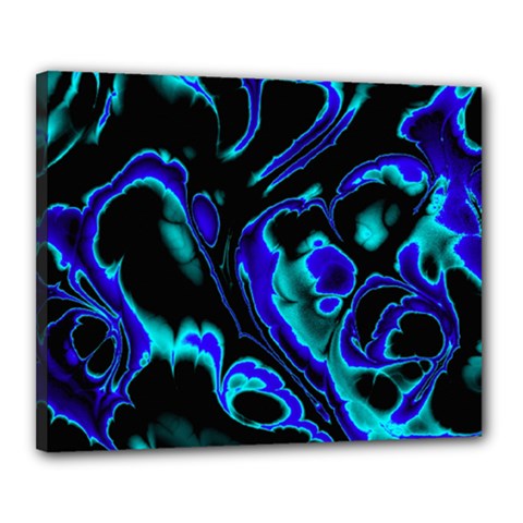 Glowing Fractal C Canvas 20  X 16  by Fractalworld