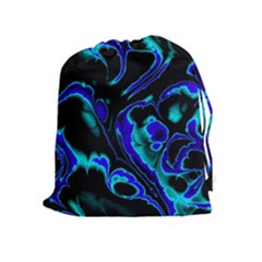 Glowing Fractal C Drawstring Pouches (extra Large) by Fractalworld