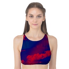 Sky Pattern Tank Bikini Top by Valentinaart