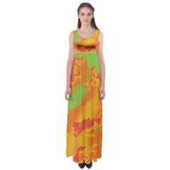 Sky Pattern Empire Waist Maxi Dress by Valentinaart