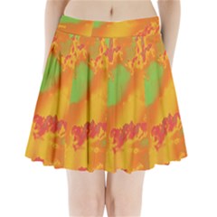 Sky Pattern Pleated Mini Skirt