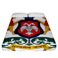 State Seal Of Karnataka Fitted Sheet (queen Size) by abbeyz71