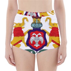 State Seal Of Karnataka High-waisted Bikini Bottoms by abbeyz71