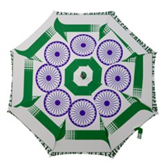 Seal Of Indian State Of Jharkhand Hook Handle Umbrellas (small)