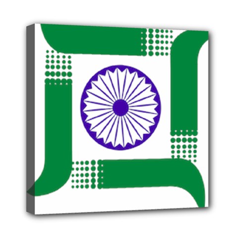 Seal Of Indian State Of Jharkhand Mini Canvas 8  X 8  by abbeyz71