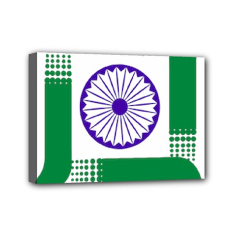 Seal Of Indian State Of Jharkhand Mini Canvas 7  X 5  by abbeyz71