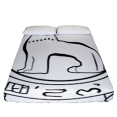 Seal Of Indian State Of Manipur  Fitted Sheet (queen Size) by abbeyz71