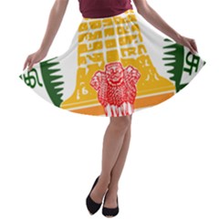 Seal Of Indian State Of Tamil Nadu  A-line Skater Skirt by abbeyz71