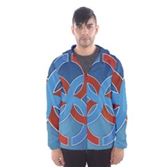 Svadebnik Symbol Slave Patterns Hooded Wind Breaker (men) by Nexatart