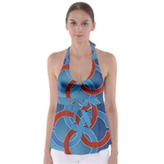 Svadebnik Symbol Slave Patterns Babydoll Tankini Top by Nexatart