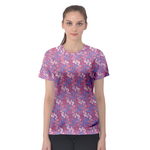 Pattern Abstract Squiggles Gliftex Women s Sport Mesh Tee by Nexatart