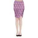 Pattern Abstract Squiggles Gliftex Midi Wrap Pencil Skirt View1