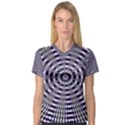 Pattern Stripes Background Women s V-Neck Sport Mesh Tee View1