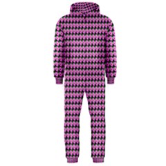 Pattern Grid Background Hooded Jumpsuit (men)  by Nexatart