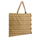 Wood Illustrator Yellow Brown Zipper Large Tote Bag View2