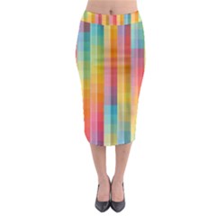 Background Colorful Abstract Midi Pencil Skirt by Nexatart